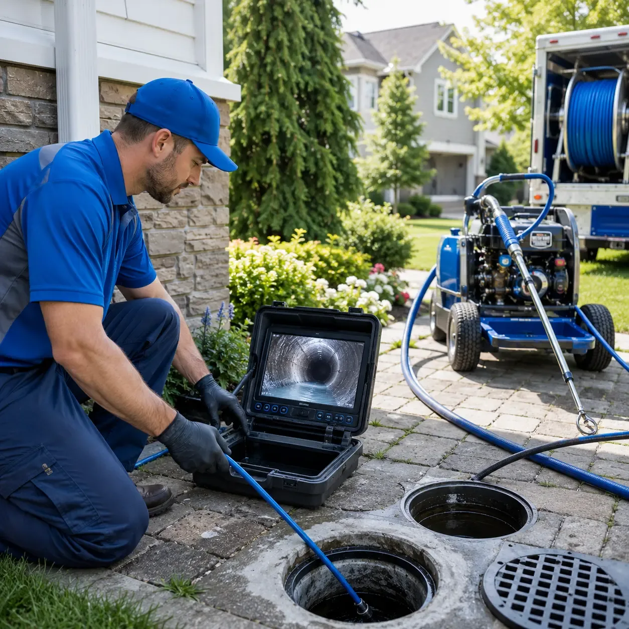Outdoor drain cleaning professionals serving Ridge Farm, IL