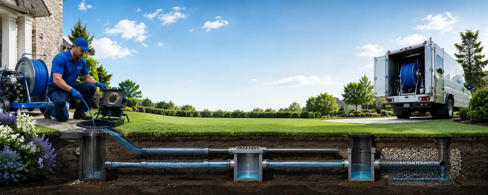 Outdoor drain cleaning information for Ridge Farm, IL